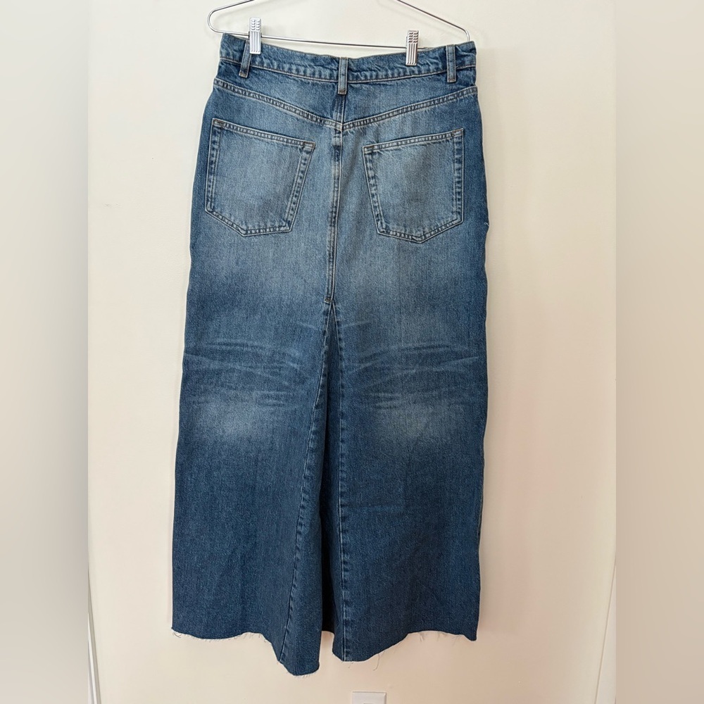 NWOT Reformation Tazz Slit Maxi Denim Skirt Size 29 Women’s - Picture 11 of 16